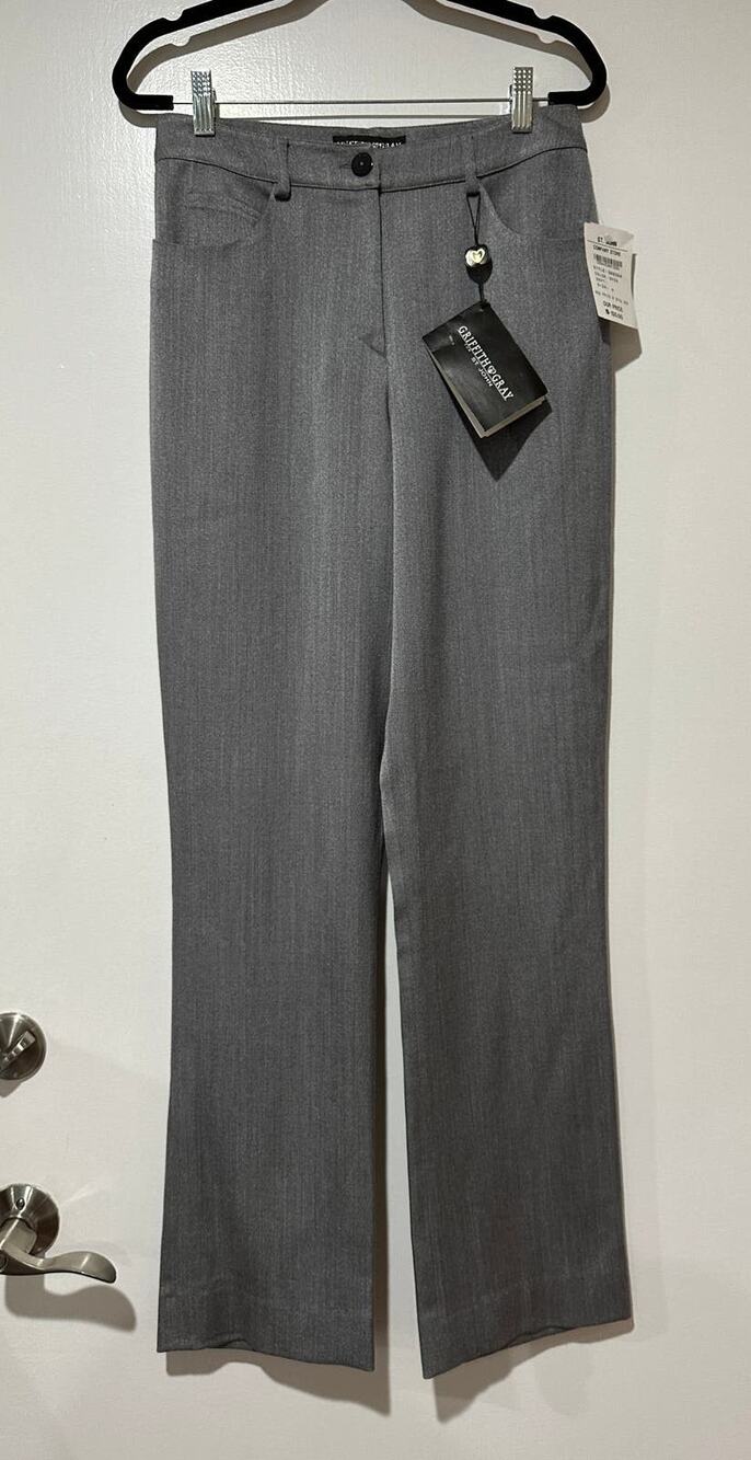 Griffith Gray For St. John Women's Vintage Gray Dress Pants Size 4 New w/ Tags